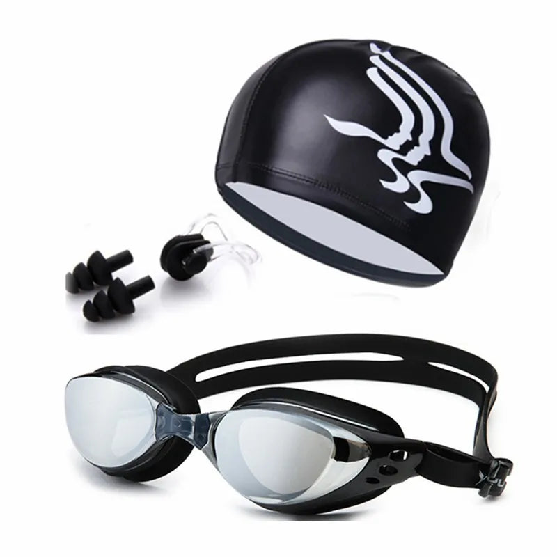 Kit Natação Óculos Profissional Unissex Anti-nevoeiro UV - EnduraFit
