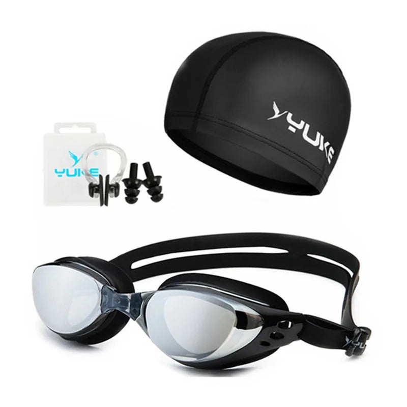 Kit Natação Óculos Profissional Unissex Anti-nevoeiro UV - EnduraFit