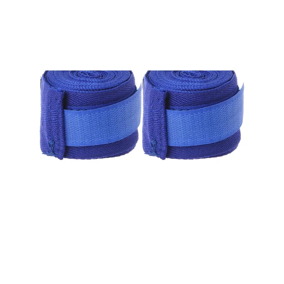 Par de Bandagem de Boxe Endurafit azul enrolada