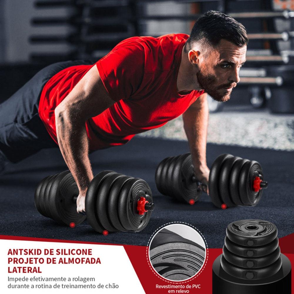 kit de anilhas e halteres