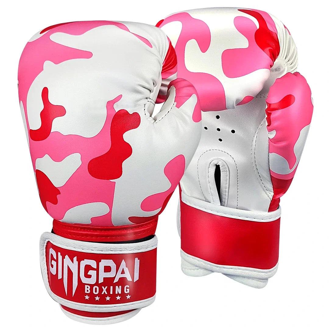 Luva de Boxe Infantil 4oz Endurafit vermelha camuflada