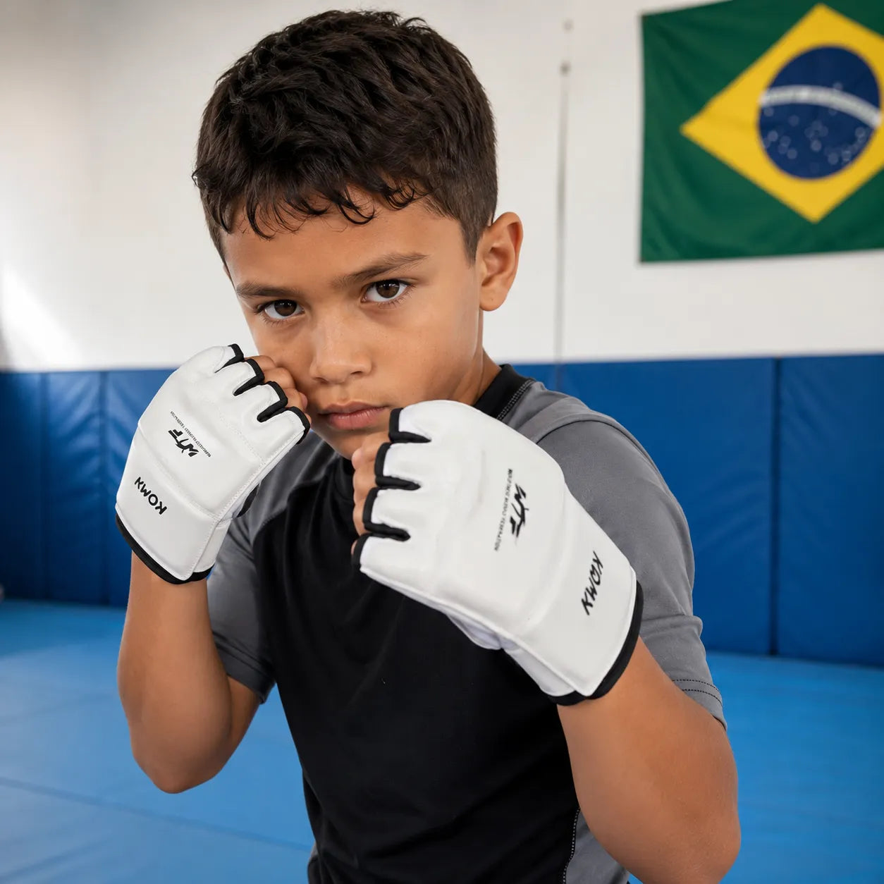 Luva de Boxe Infantil Meia Mão para Taekwondo