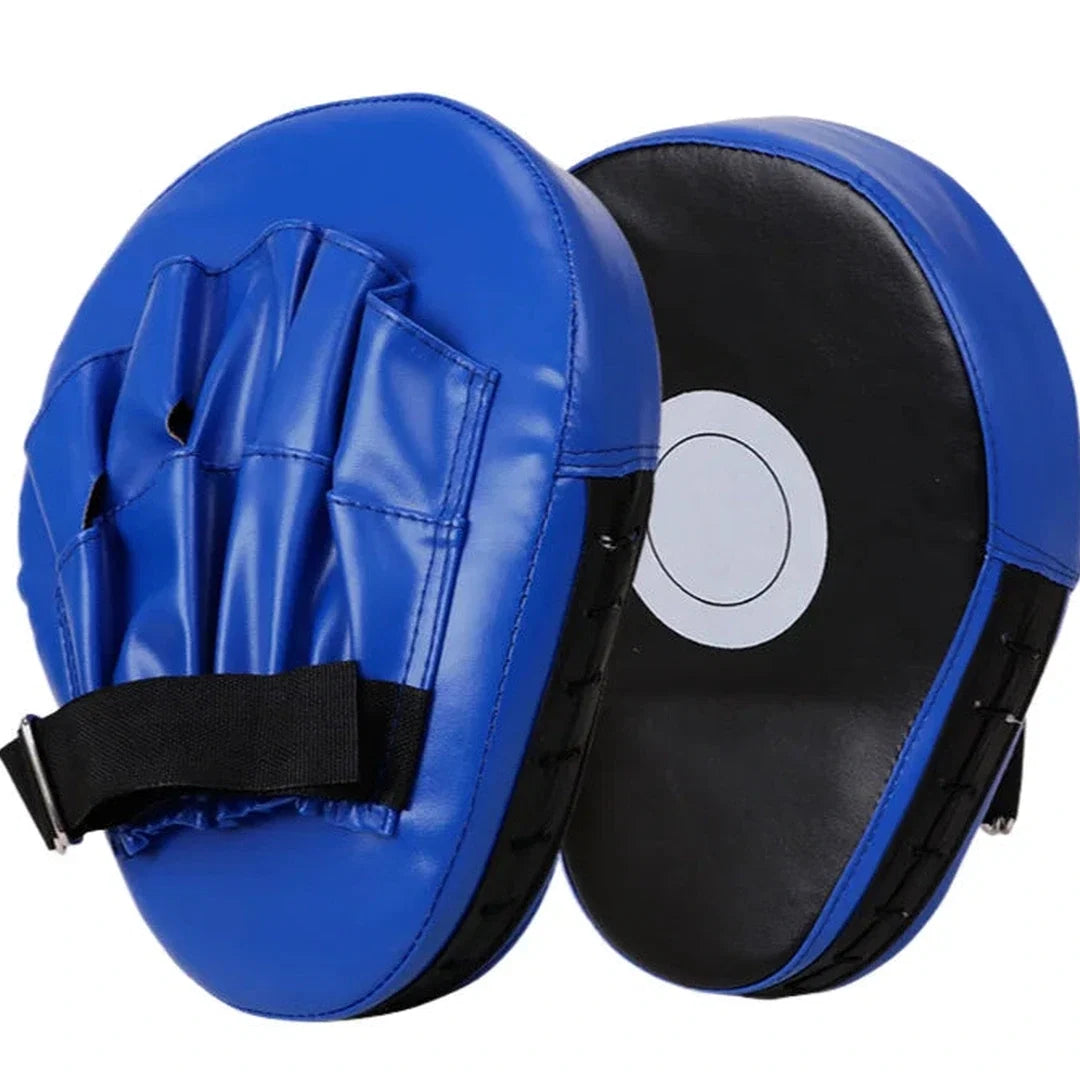 Manopla de Foco Endurafit azul em par com alvo circular e encaixe para mão