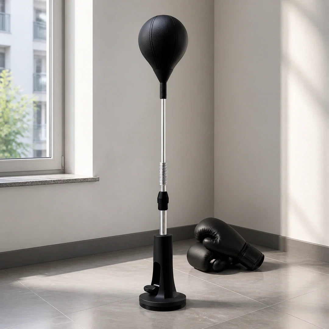 Saco de reflexo Cobra Bag Endurafit em espaço compacto para treino em casa